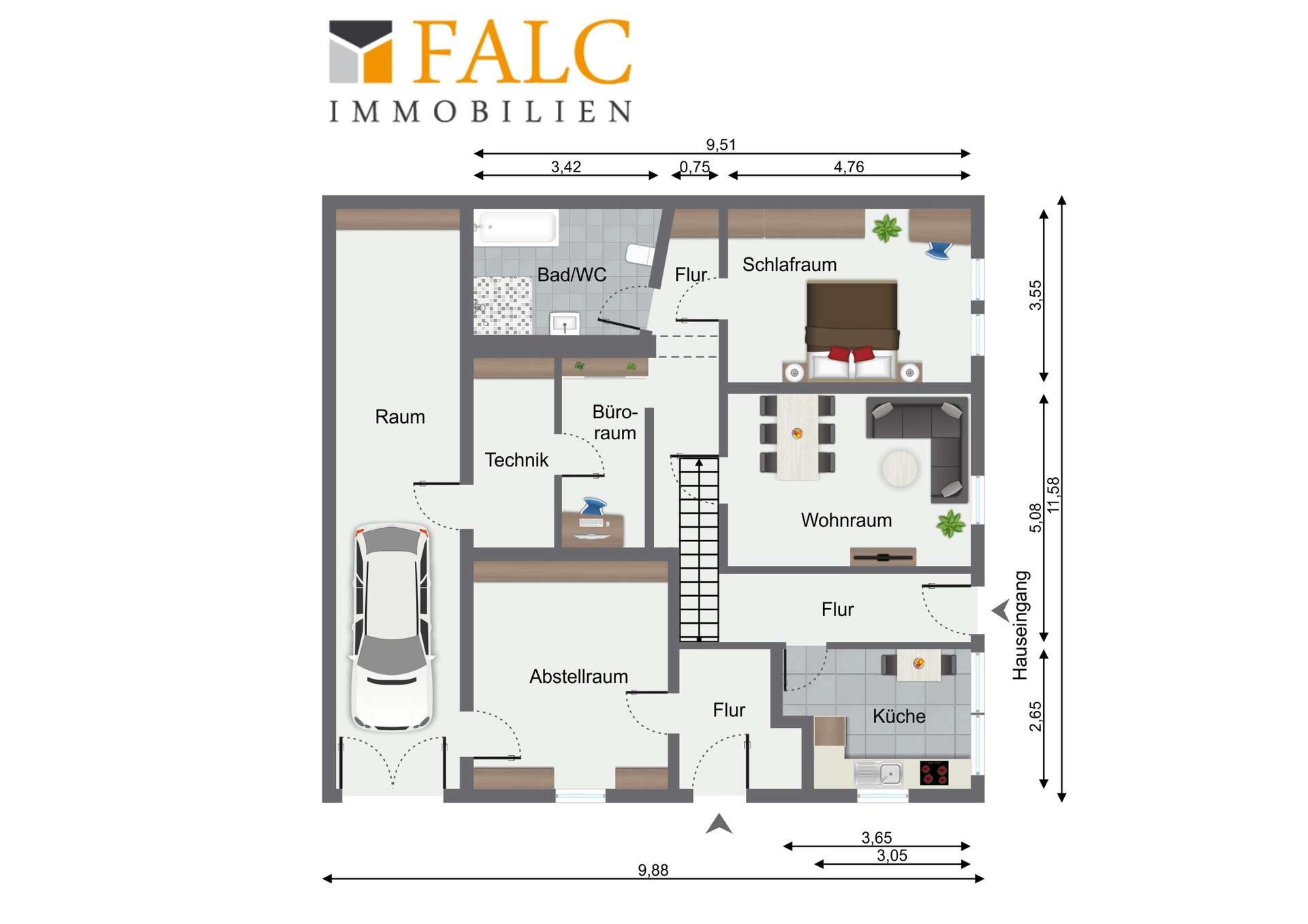 Erdgeschoss - Einliegerwohnung